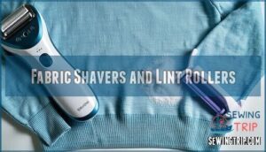 fabric shavers and lint rollers