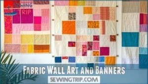 fabric wall art and banners