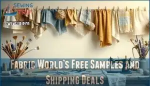 fabric world’s free samples and shipping deals