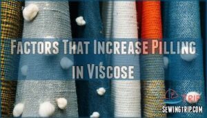 factors that increase pilling in viscose