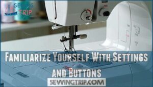 familiarize yourself with settings and buttons
