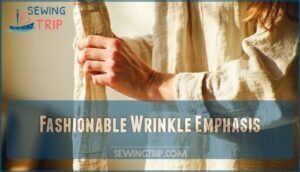 fashionable wrinkle emphasis