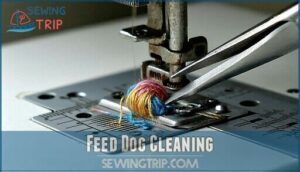feed dog cleaning