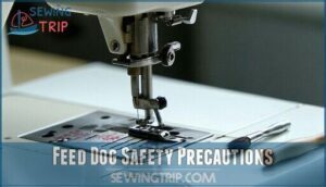 feed dog safety precautions