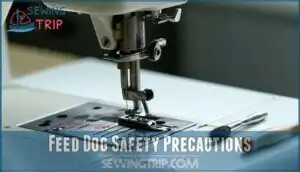 feed dog safety precautions