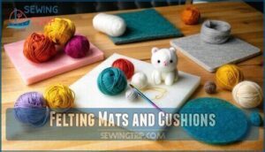 felting mats and cushions