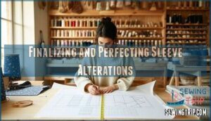 finalizing and perfecting sleeve alterations