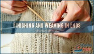 finishing and weaving in ends