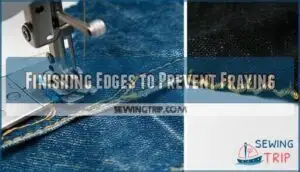 finishing edges to prevent fraying