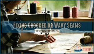 fixing crooked or wavy seams