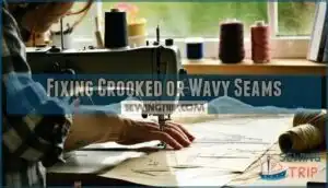 fixing crooked or wavy seams