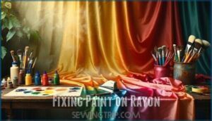 fixing paint on rayon
