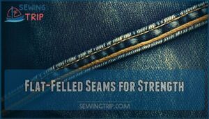 flat-felled seams for strength flat-felled seams for strength