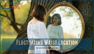fluctuating waist location