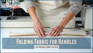 folding fabric for handles