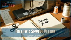 follow a sewing pledge