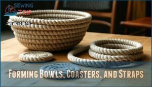 forming bowls, coasters, and straps