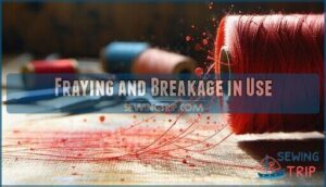 fraying and breakage in use