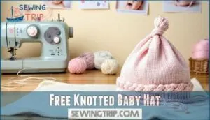 free knotted baby hat