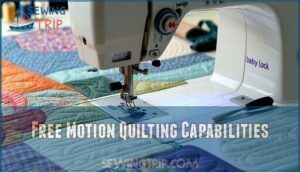free motion quilting capabilities