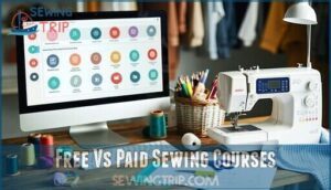free vs paid sewing courses