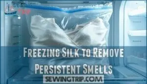 freezing silk to remove persistent smells
