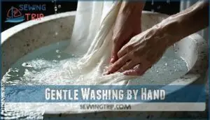 gentle washing by hand