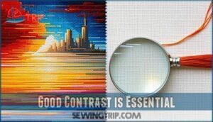 good contrast is essential