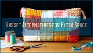 gusset alternatives for extra space
