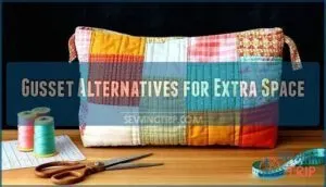 gusset alternatives for extra space