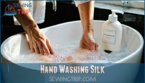 hand washing silk