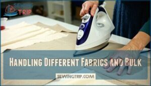 handling different fabrics and bulk