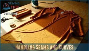 handling seams and curves