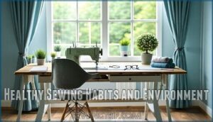 healthy sewing habits and environment