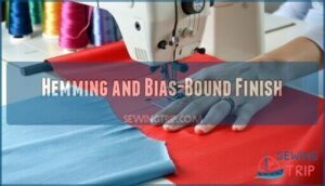 hemming and bias-bound finish