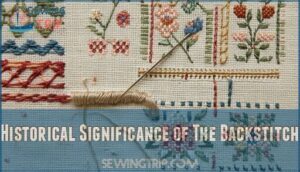 historical significance of the backstitch