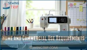 home and commercial use requirements