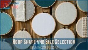 hoop shape and size selection hoop shape and size selection