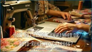 how do i handle unwanted or auto-renewed charges