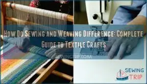 how do sewing and weaving difference