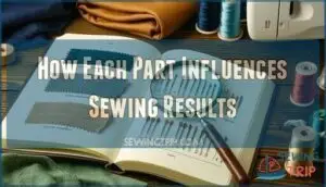 how each part influences sewing results