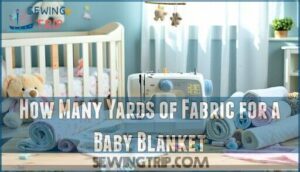 how many yards of fabric for a baby blanket