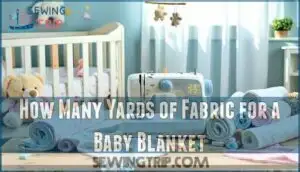 how many yards of fabric for a baby blanket
