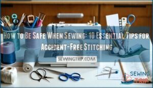 how to be safe when sewing