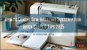 how to cancel sew magazine subscription