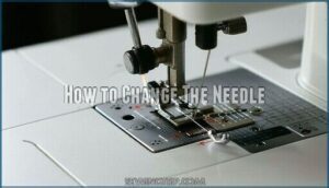 how to change the needle