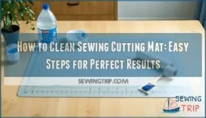 how to clean sewing cutting mat