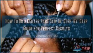 how to do a center part sew in