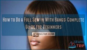 how to do a full sew in with bangs
