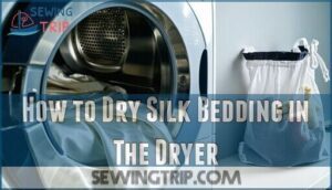 how to dry silk bedding in the dryer